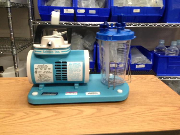 Portable suction unit used at Danville Regional Medical Center, Danville, Virginia. Photo by Brian Compton